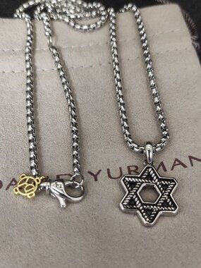 David Yurman Star of David Necklace